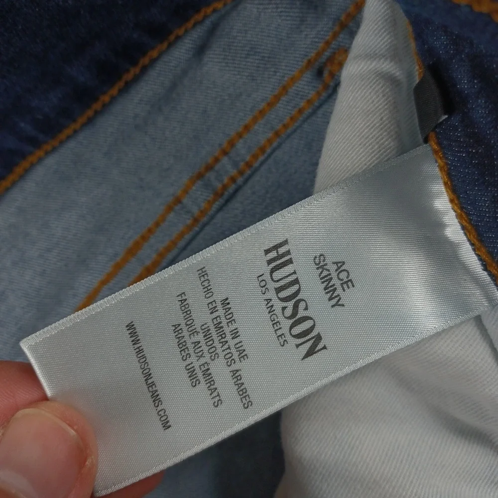Hudson Jeans Mens 32x29 Blue Denim Ace‎ SKinny Preppy Modern Casual